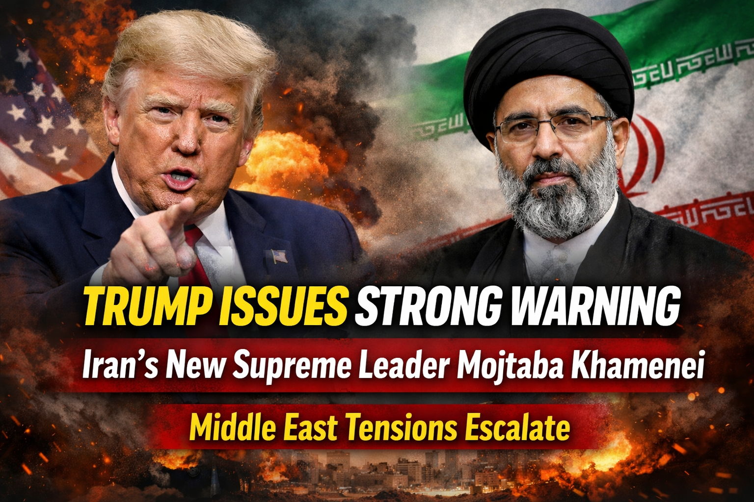 Trump ਨੇ ਇਰਾਨ ਦੇ ਨਵੇਂ ਸੁਪਰੀਮ ਲੀਡਰ Mojtaba Khamenei ਨੂੰ ਦਿੱਤੀ ਕੜੀ ਚੇਤਾਵਨੀ